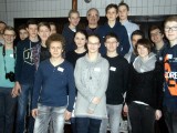 Das Seminar Bierbrauen des Hermann-Staudinger-Gymnasiums braut den Jubiläums-Hermanns-Bock bei der Brauerei Faust in Miltenberg